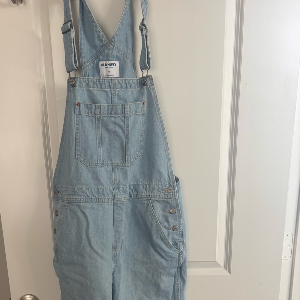 Old navy wide leg baggy overalls